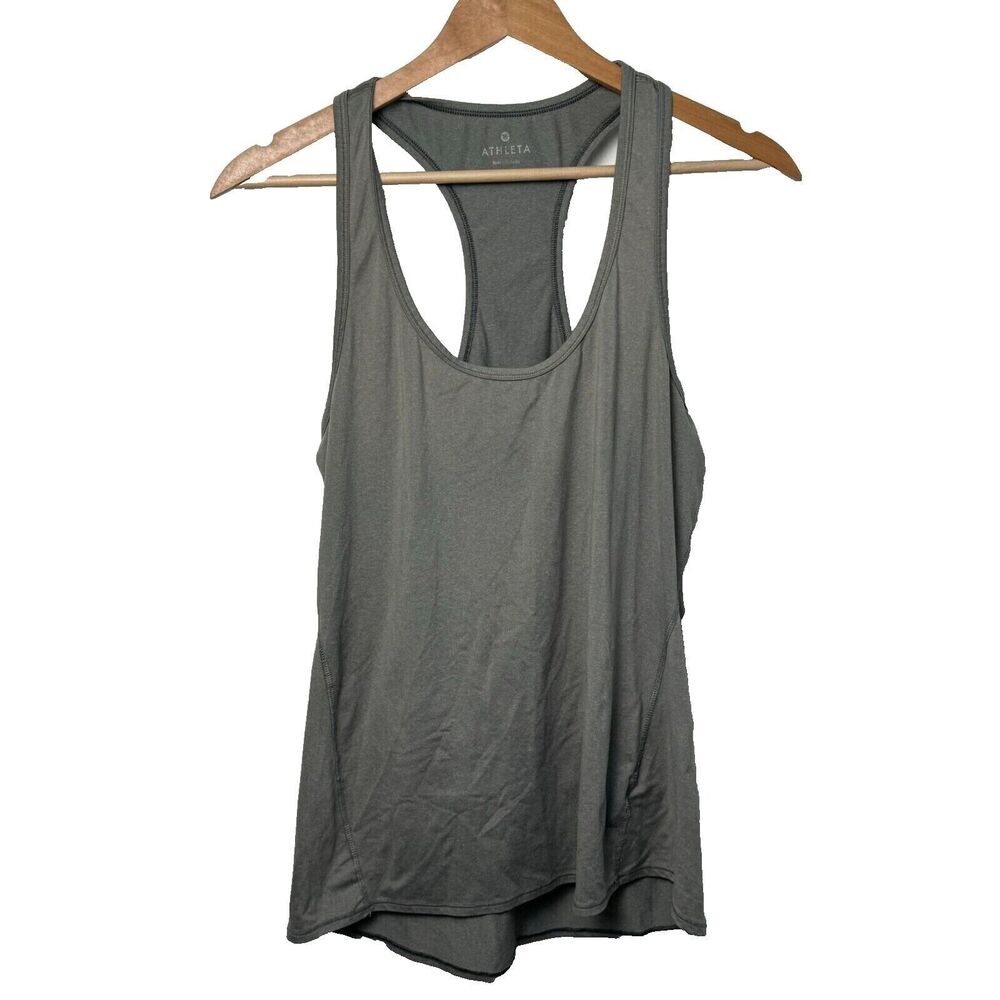 Athleta Small Gray Racerback Tank Top